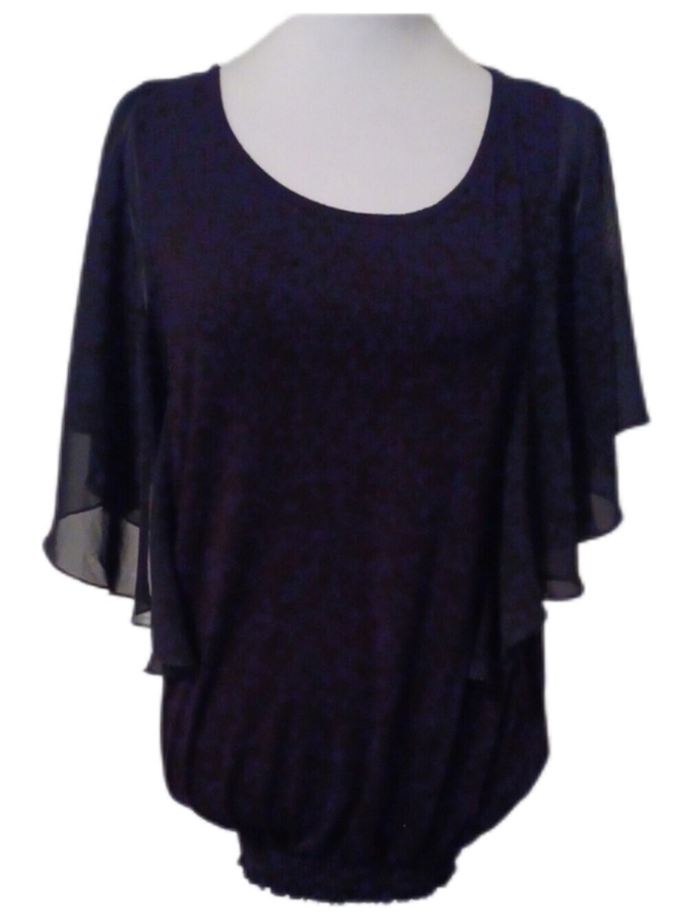 ** Forever 21 Black Ruffle Sleeve Women's Blouse